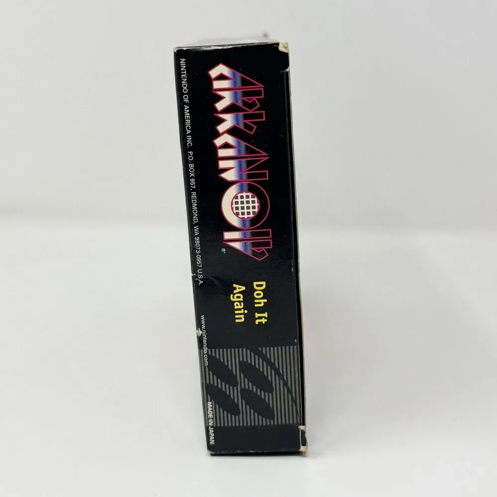 Arkanoid Doh It Again Nintendo Super NES SNES Complete CIB Poster Tested